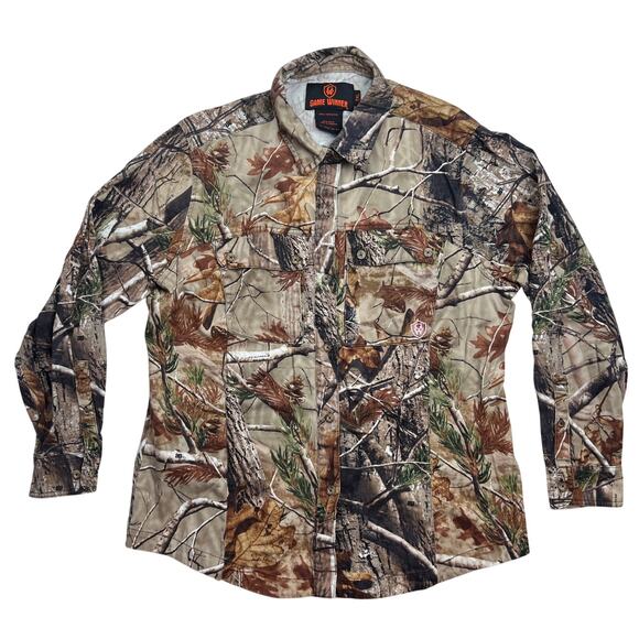 Game‎ Winner Juniors Girl Camo Button-Up • Juniors 2XL • Hunting Attire - Picture 1 of 11